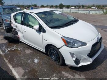  Salvage Toyota Prius c