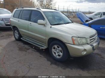  Salvage Toyota Highlander