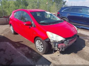  Salvage Toyota Prius c